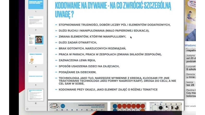 Kadr z nagrania webinaru