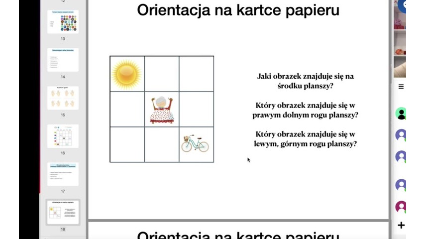 Kadr z nagrania webinaru